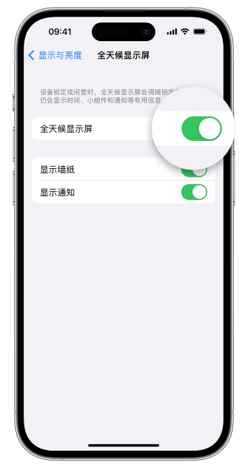 鄂伦春苹果14维修店分享如何自定义 iPhone 14 Pro 常亮显示屏 