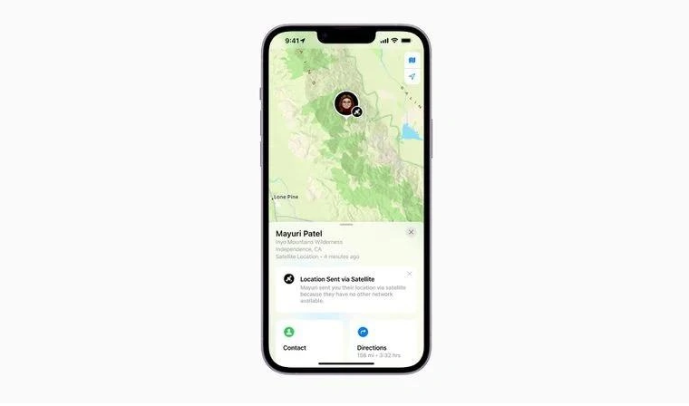 鄂伦春苹果14维修分享iPhone14系列中 FindMy功能通过卫星分享位置方法教程 