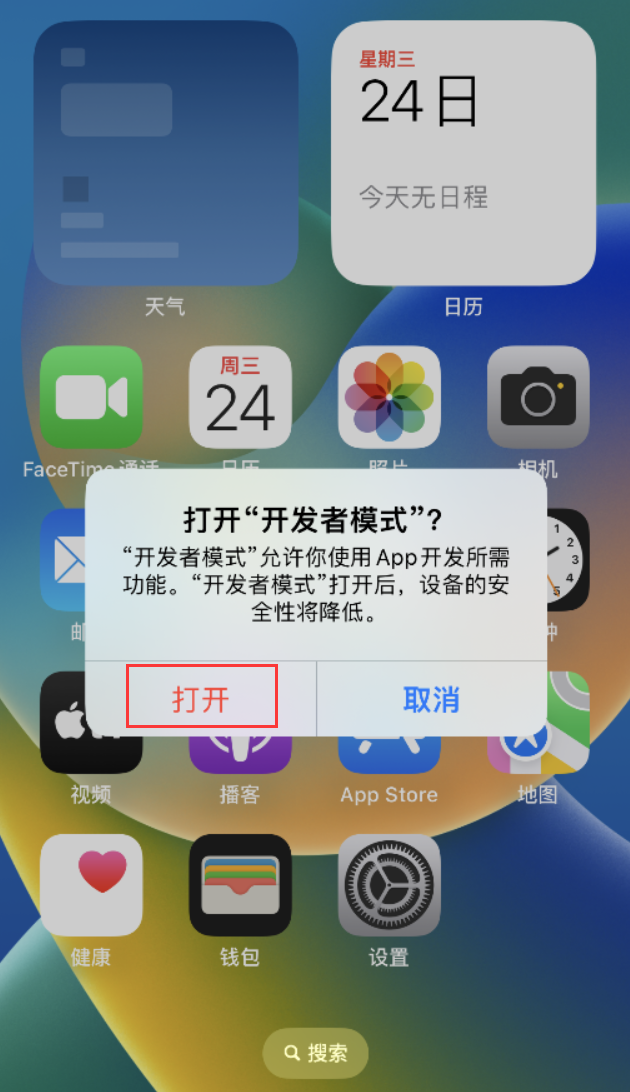 鄂伦春苹果手机维修分享如何打开开发者模式 
