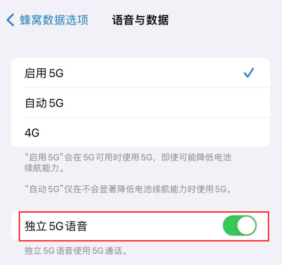 鄂伦春苹果14维修分享iPhone 14 Pro如何开启VoNR 